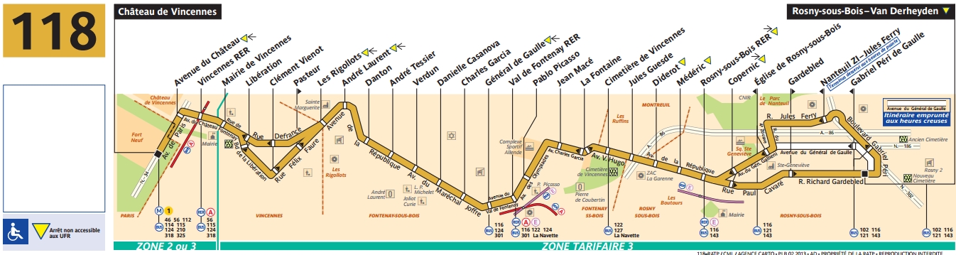 BUS 118 Horaires Et Plan Ligne 118 Paris