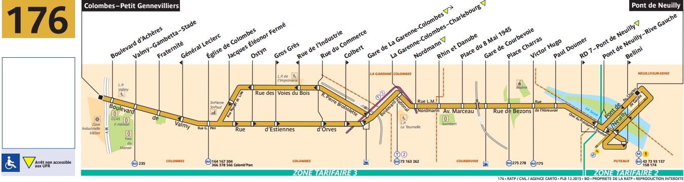 Plan bus Ligne 176