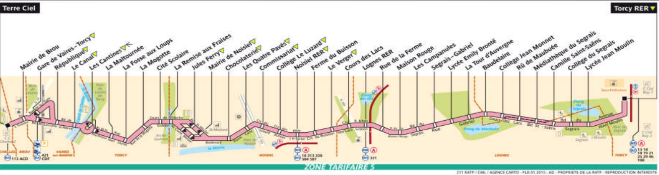 Plan bus Ligne 211