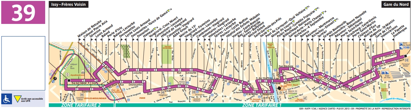 Plan bus Ligne 39