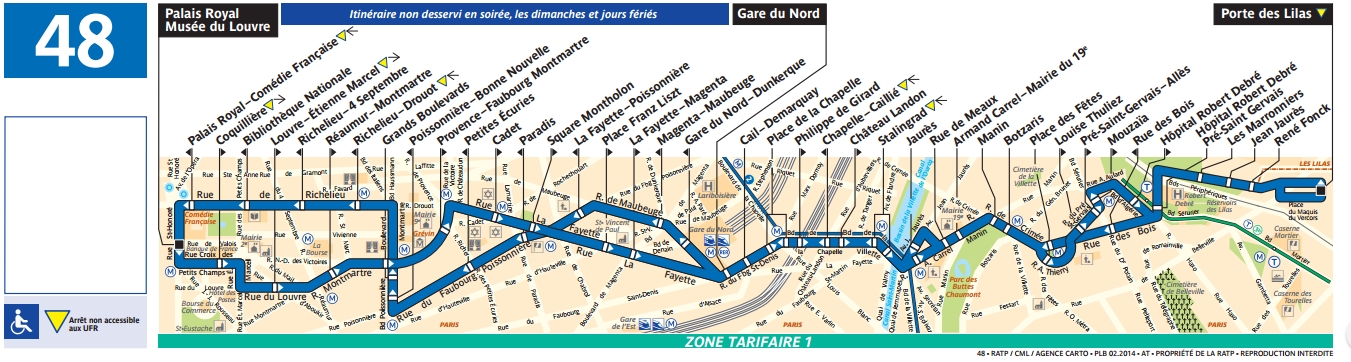 Plan bus Ligne 48